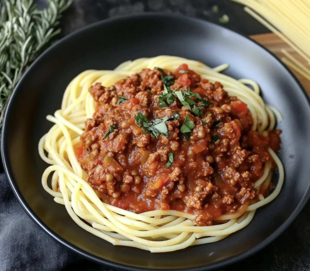 Rich and Savory Lentil Bolognese
