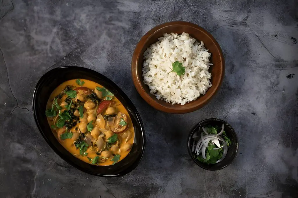 Chickpea and Spinach Curry
