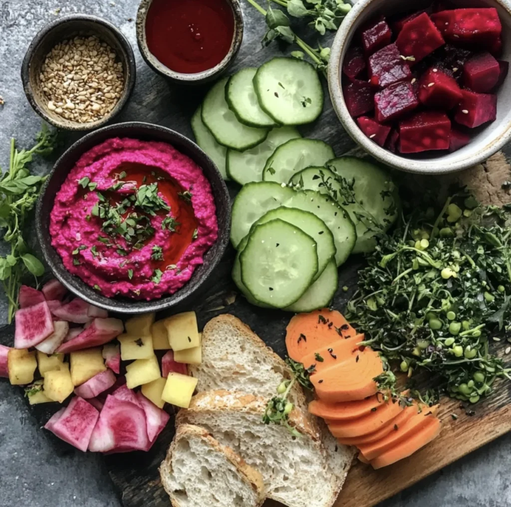Beetroot hummus