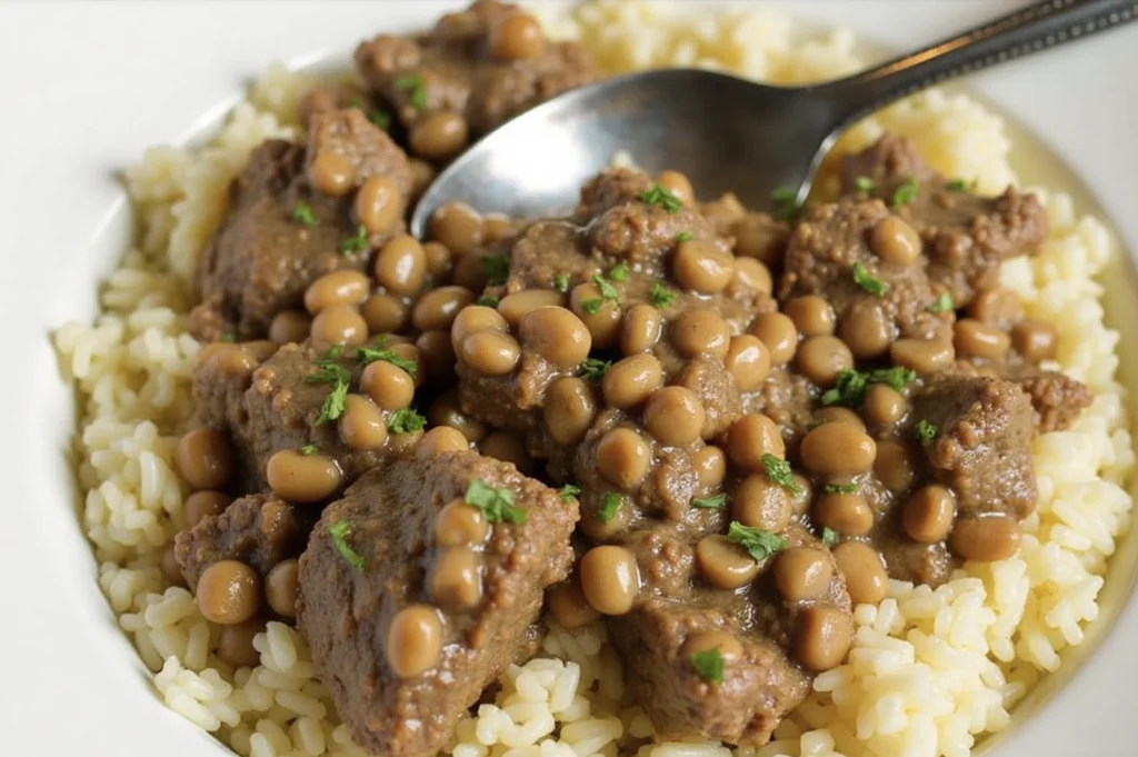 Lamb Lentils Rice