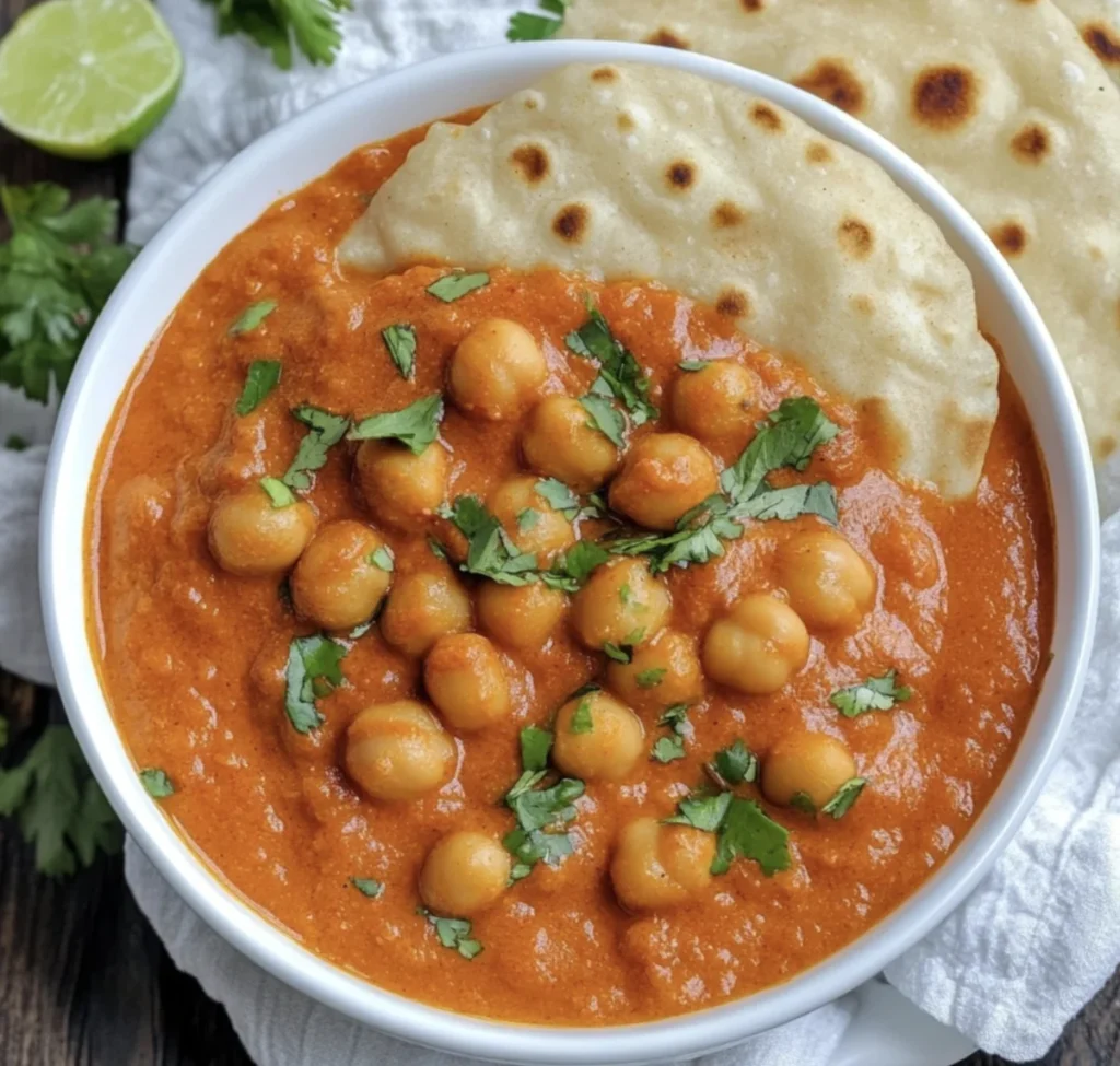 Slow Cooker Creamy Chickpea Masala Bliss