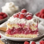 Delicious Raspberry Zinger Poke Cake