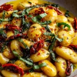 Tuscan Marry Me Butter Beans Recipe with garlic butter sauce, sun-dried tomatoes, and fresh basil
